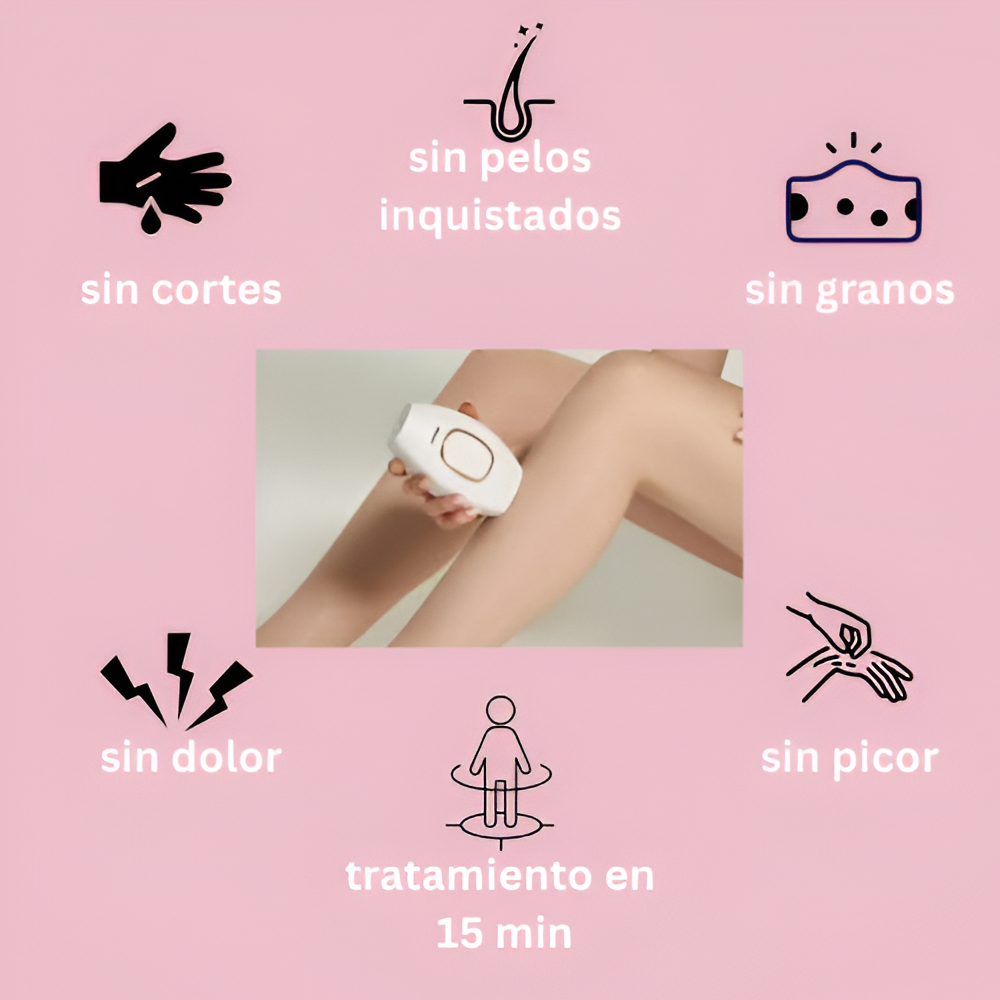 Depiladora Láser Indolora Permanente (15 min)